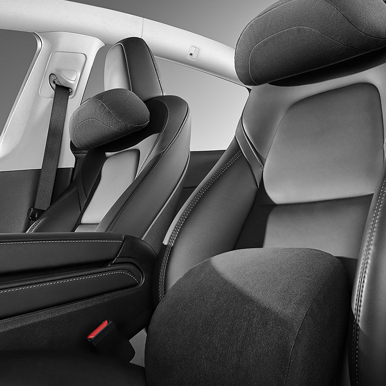 Neck and Lumbar Support Pillow for Tesla Model 3/Y/X/S  | Premium Suede Memory Foam Headrest