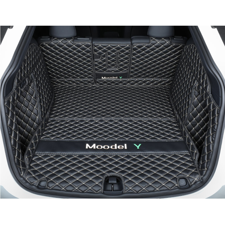 Tesla Model Y Trunk Mats – Waterproof, Soundproof, Stain-Resistant-TESGOD