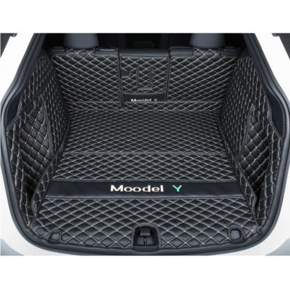 Tesla Model Y Trunk Mats – Waterproof, Soundproof, Stain-Resistant-TESGOD