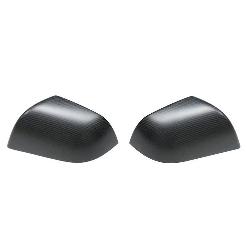 Carbon Fiber Side Mirror Covers (1 Pair) for Tesla Model 3 (2017-2023.10) / Model Y (2020-2024)-TESGOD