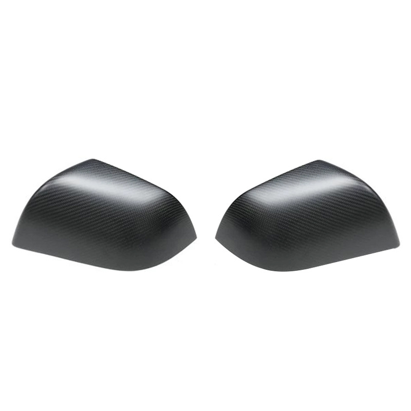 Carbon Fiber Side Mirror Covers (1 Pair) for Tesla Model 3 (2017-2023.10) / Model Y (2020-2024)-TESGOD