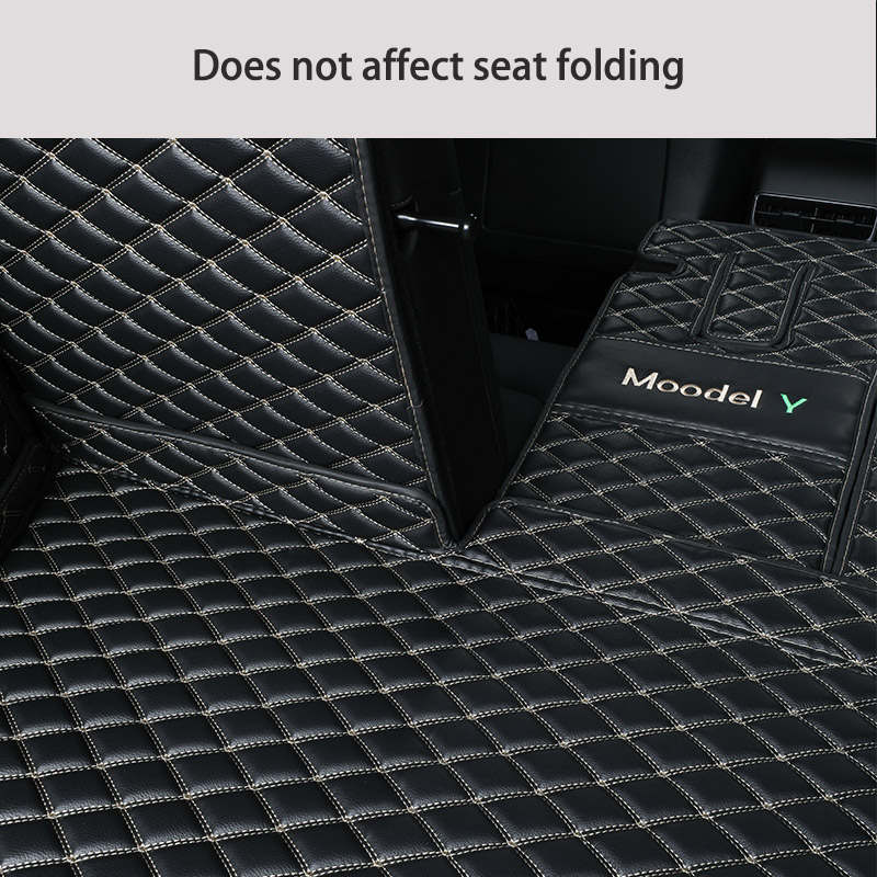 Tesla Model Y Trunk Mats – Waterproof, Soundproof, Stain-Resistant-TESGOD