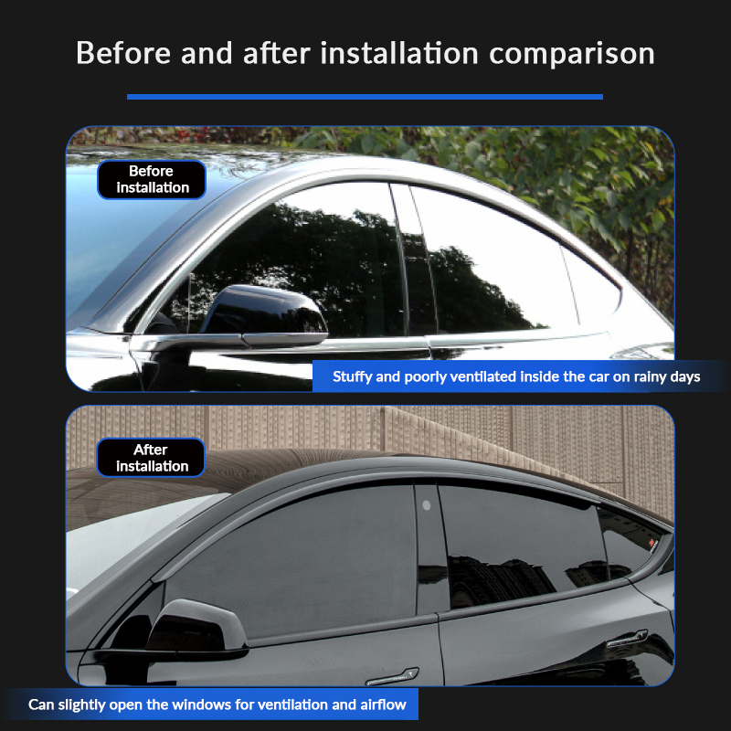 Window Rain Cover 4pcs for Tesla Model 3/Y-TESGOD