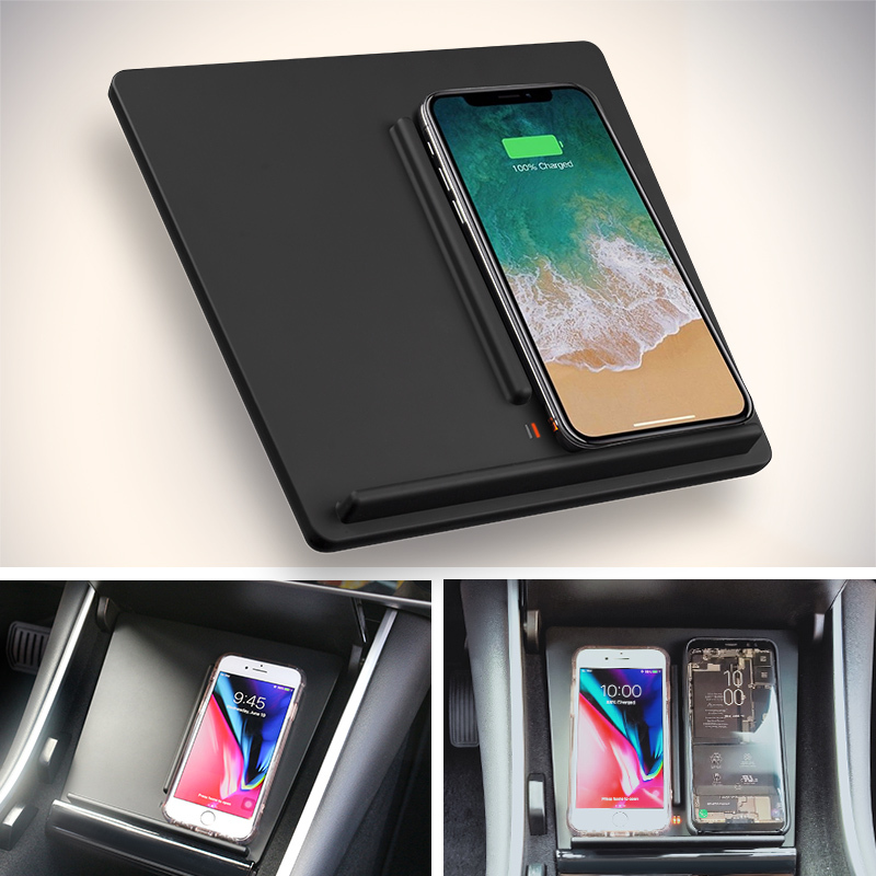 Wireless Phone Charger for Tesla Model 3 – 15W Fast Charging-TESGOD