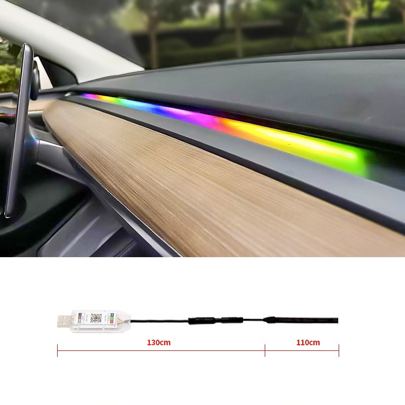 Tesla Model 3/Y Dashboard Ambient Lighting – Light Syncs with Music-TESGOD