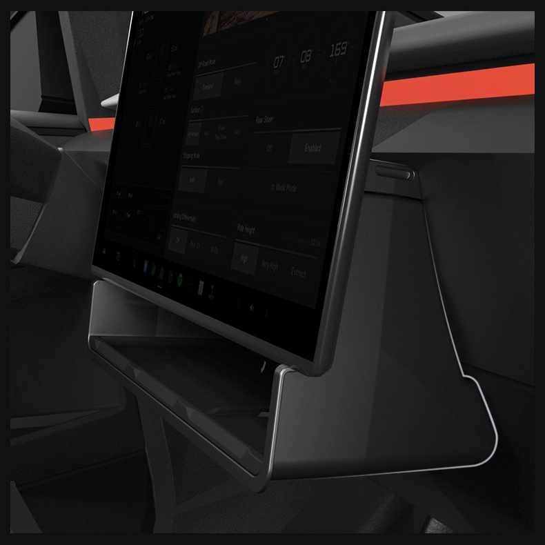 Under Screen Hidden Storage Box for Cybertruck-TESGOD