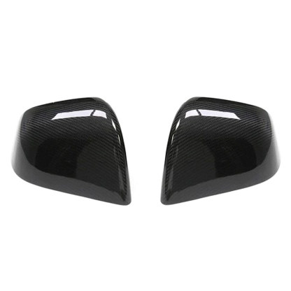 Carbon Fiber Side Mirror Covers (1 Pair) for Tesla Model 3 (2017-2023.10) / Model Y (2020-2024)-TESGOD