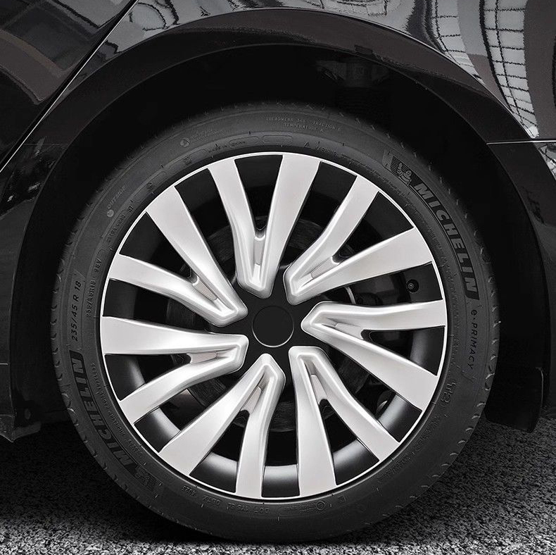 4PCS HubCap for Tesla Model 3 Highland 2024 – 18 Inch Replacement Wheel Cover-TESGOD