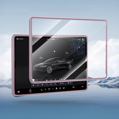 Tesla Model 3/Y Integrated Screen Protector & Case – Full-Coverage Tempered Glass-TESGOD