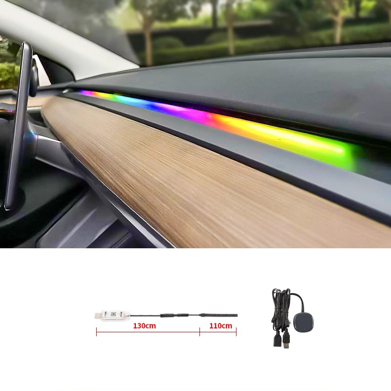 Tesla Model 3/Y Dashboard Ambient Lighting – Light Syncs with Music-TESGOD