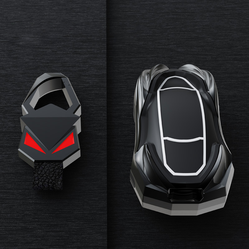 Tesla 3/Y/S/X Aluminum Alloy Keychain Cover-TESGOD