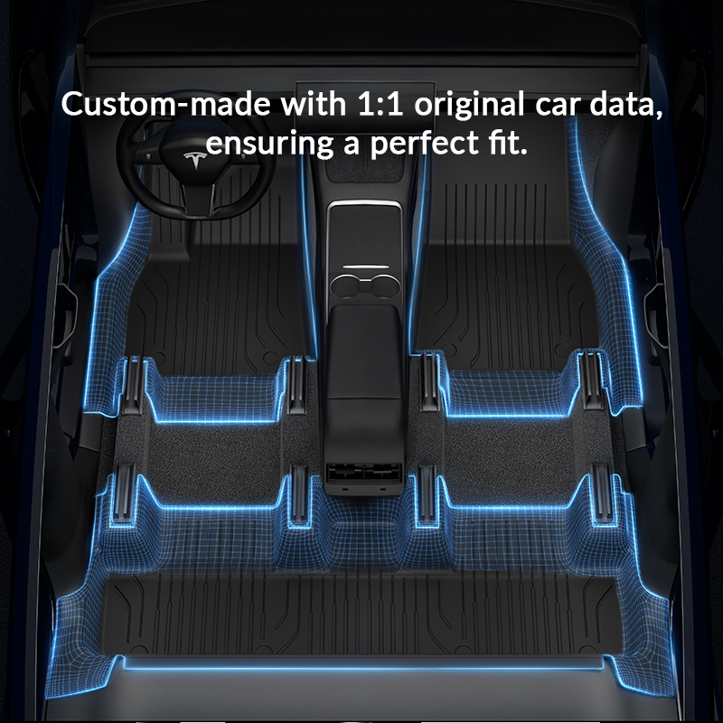 360° Full Coverage TPE Floor Mats for Tesla Model Y -TESGOD