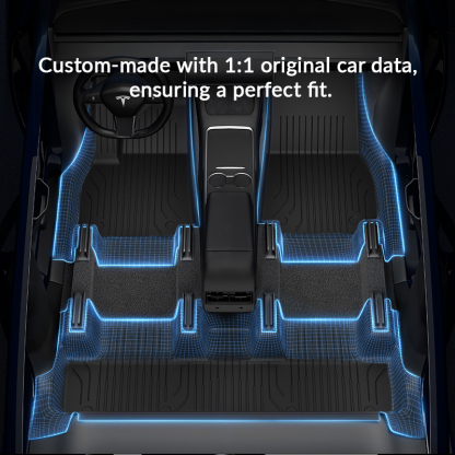 360° Full Coverage TPE Floor Mats for Tesla Model Y -TESGOD