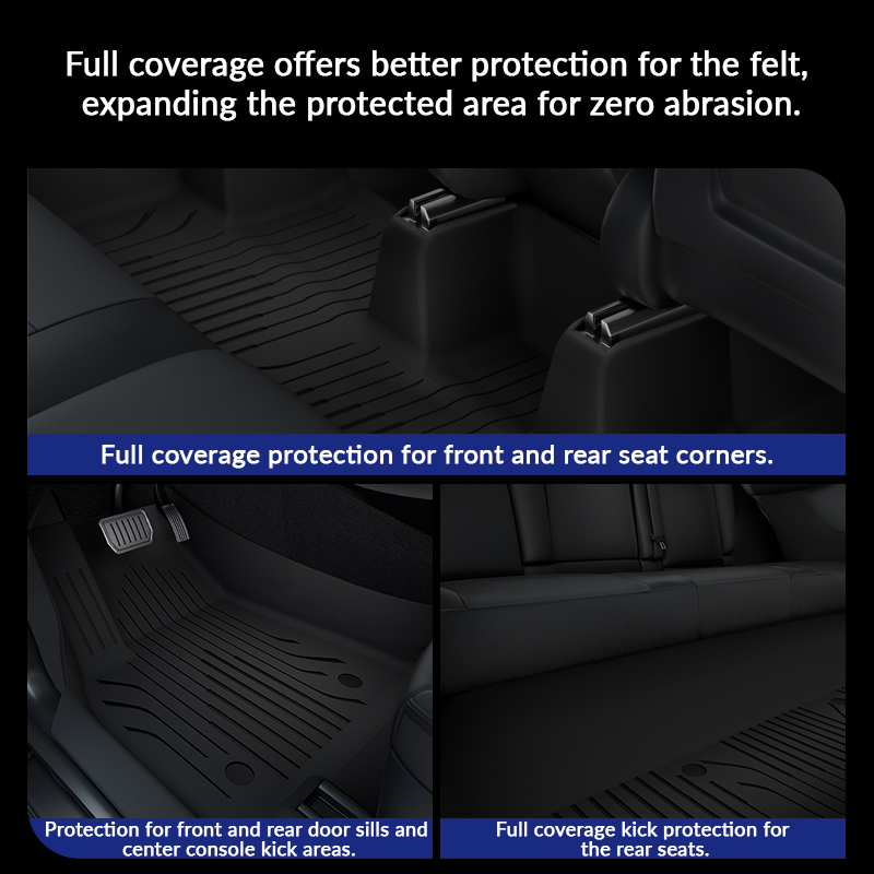 360° Full Coverage TPE Floor Mats for Tesla Model Y -TESGOD
