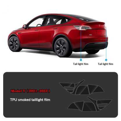 Compatible with Tesla Model Y (2021-2024) Headlights and Taillight Protection Film-TESGOD