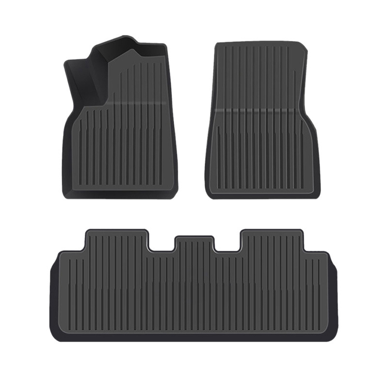 TPE All-Weather Floor Mats for Tesla Model Y (2020-2024) / Model 3 (2021-2024)-TESGOD