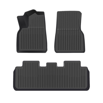 TPE All-Weather Floor Mats for Tesla Model Y (2020-2024) / Model 3 (2021-2024)-TESGOD