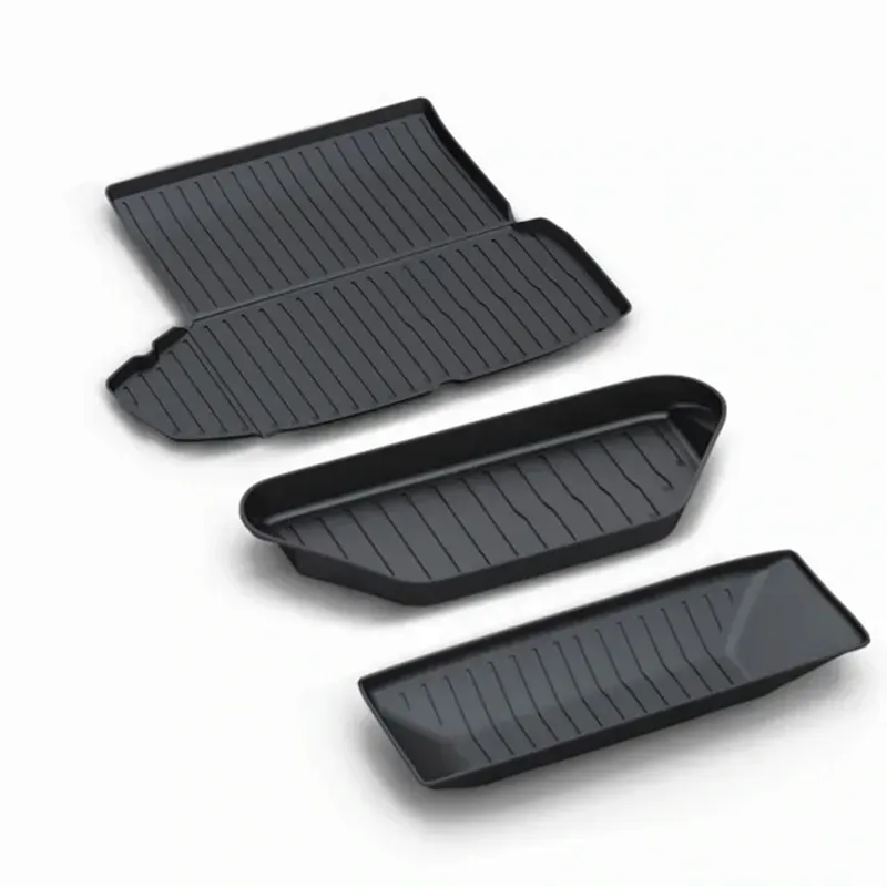 TPE All Weather Floor Mats for Tesla Model S (2021-2023) – Raised Side Walls, Durable & Eco-Friendly-TESGOD