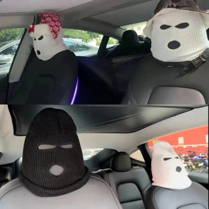 Personalized Headrest Cover Funny Hat for Tesla Model S/3/X/Y-TESGOD