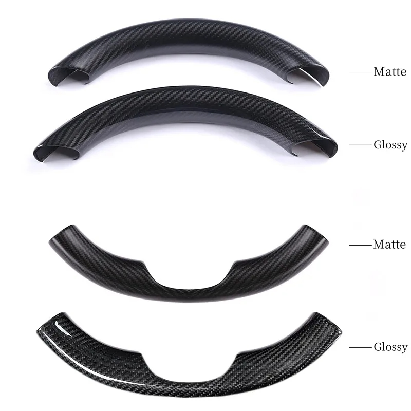 Real Carbon Fiber Steering Wheel Cover for Tesla Model Y/3 Highland-TESGOD