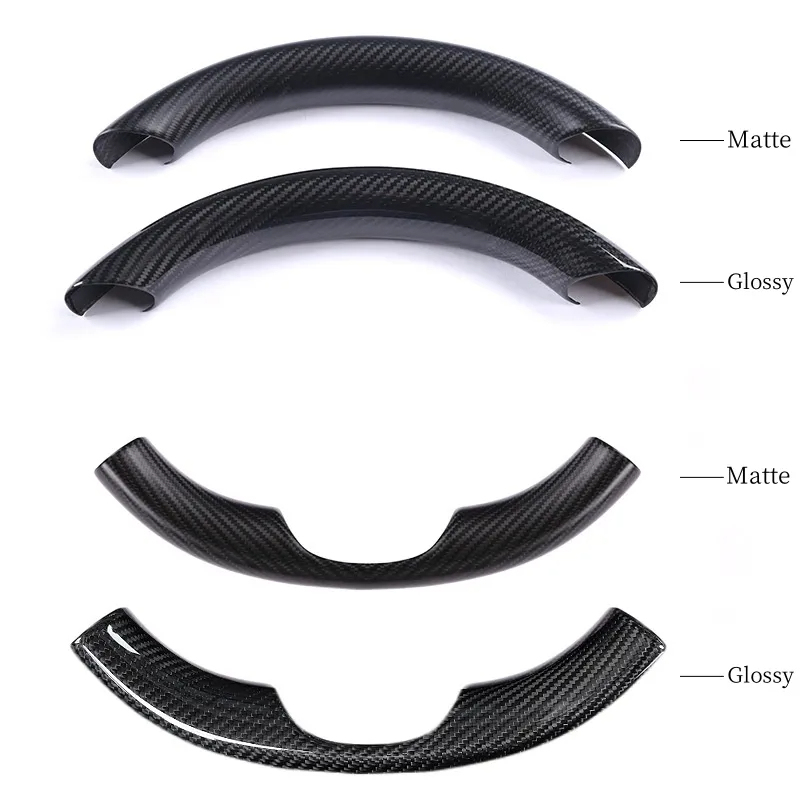 Real Carbon Fiber Steering Wheel Cover for Tesla Model Y/3 Highland-TESGOD