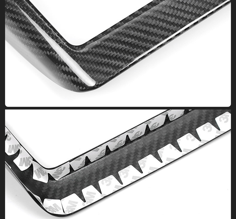 Real Dry Carbon Fiber Wireless Charging Frame for New Model Y 2025+ / Model 3 Highland 2024+-TESGOD