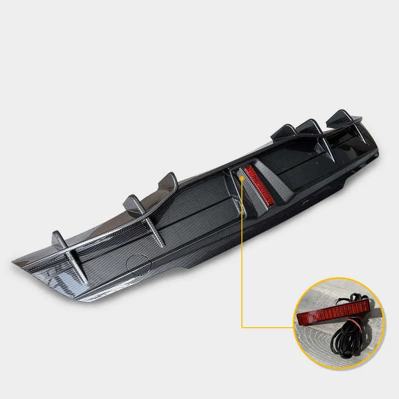 Rear Diffuser for Tesla Model Y with LED Lights-TESGOD