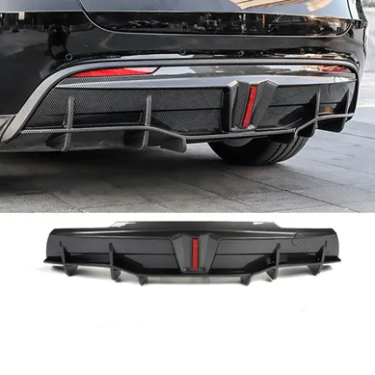 Rear Diffuser for Tesla Model Y with LED Lights-TESGOD