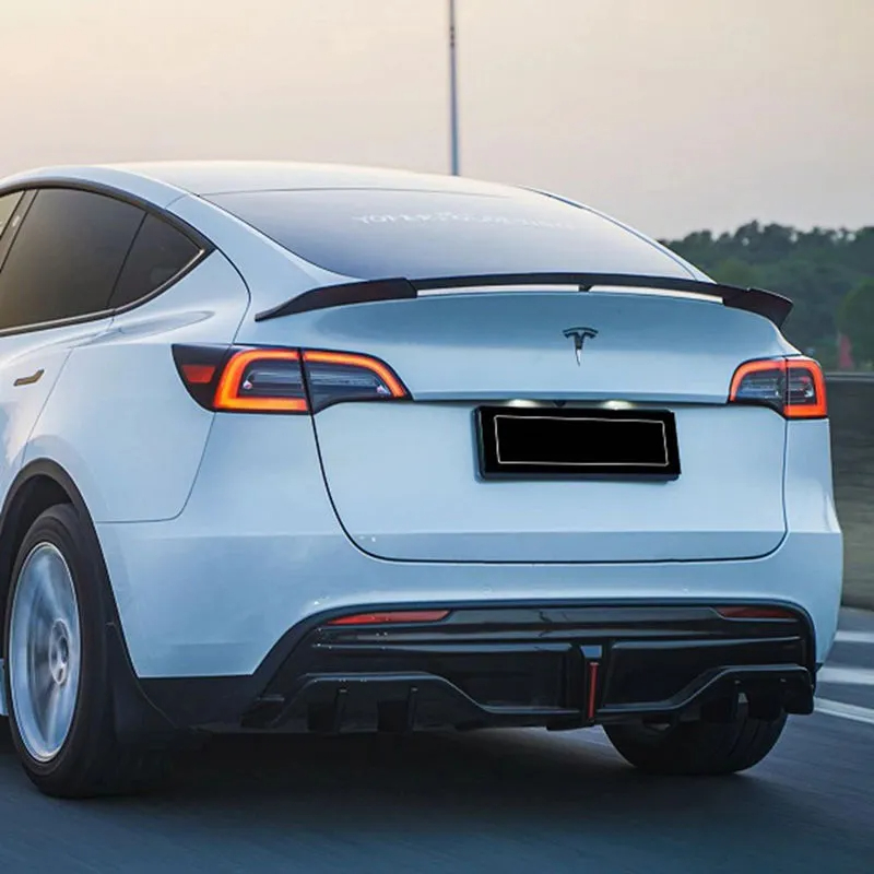 Rear Diffuser for Tesla Model Y with LED Lights-TESGOD