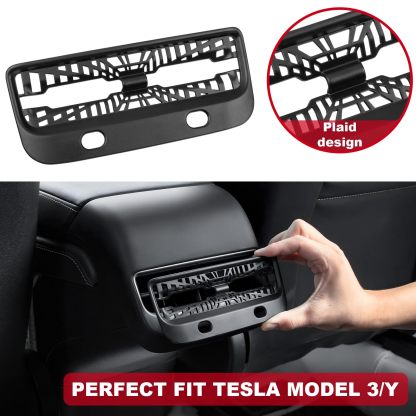 Tesla Model Y/3 Rear Seat Vent Cover Frame and Under Seat Outlet Cover-TESGOD