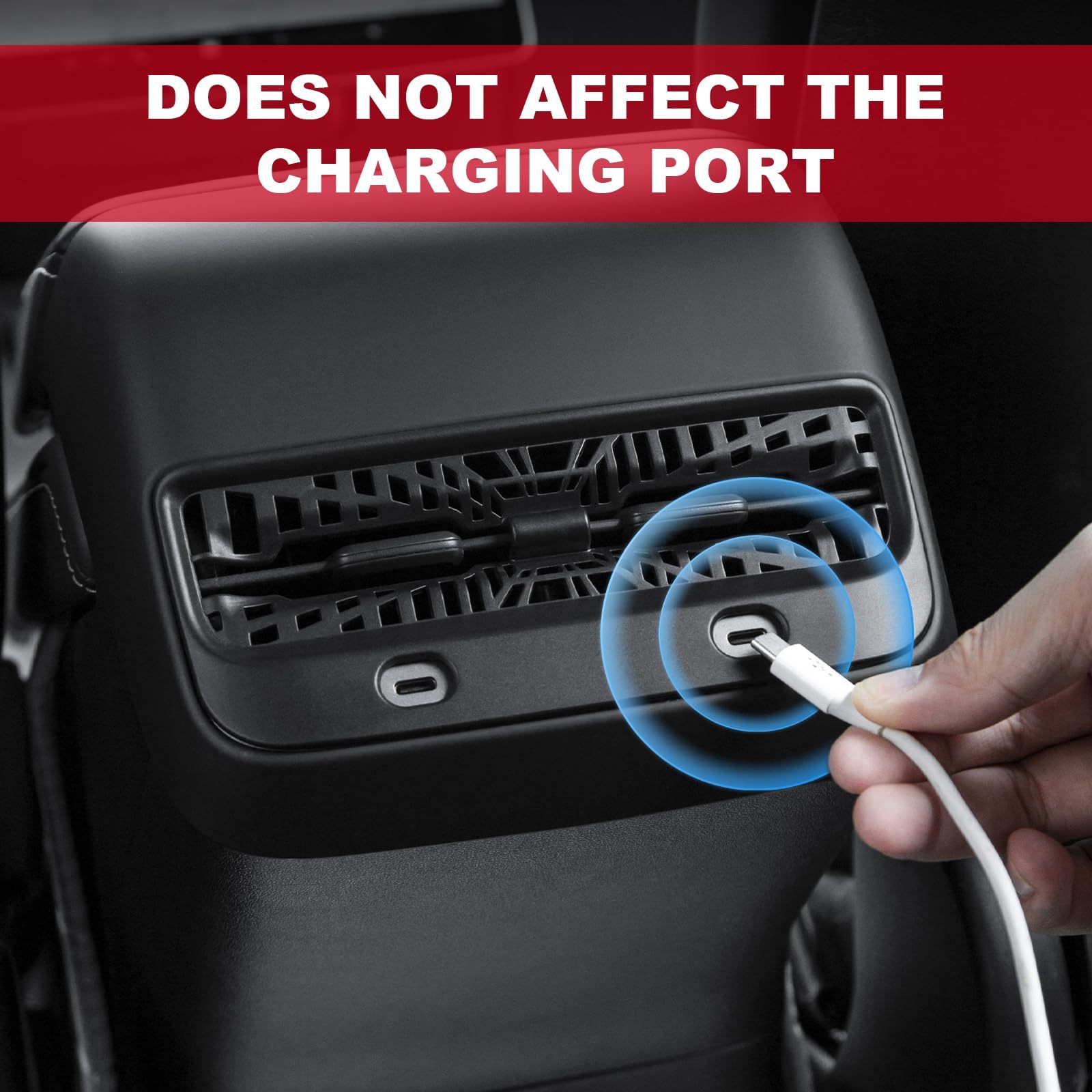 Tesla Model Y/3 Rear Seat Vent Cover Frame and Under Seat Outlet Cover-TESGOD