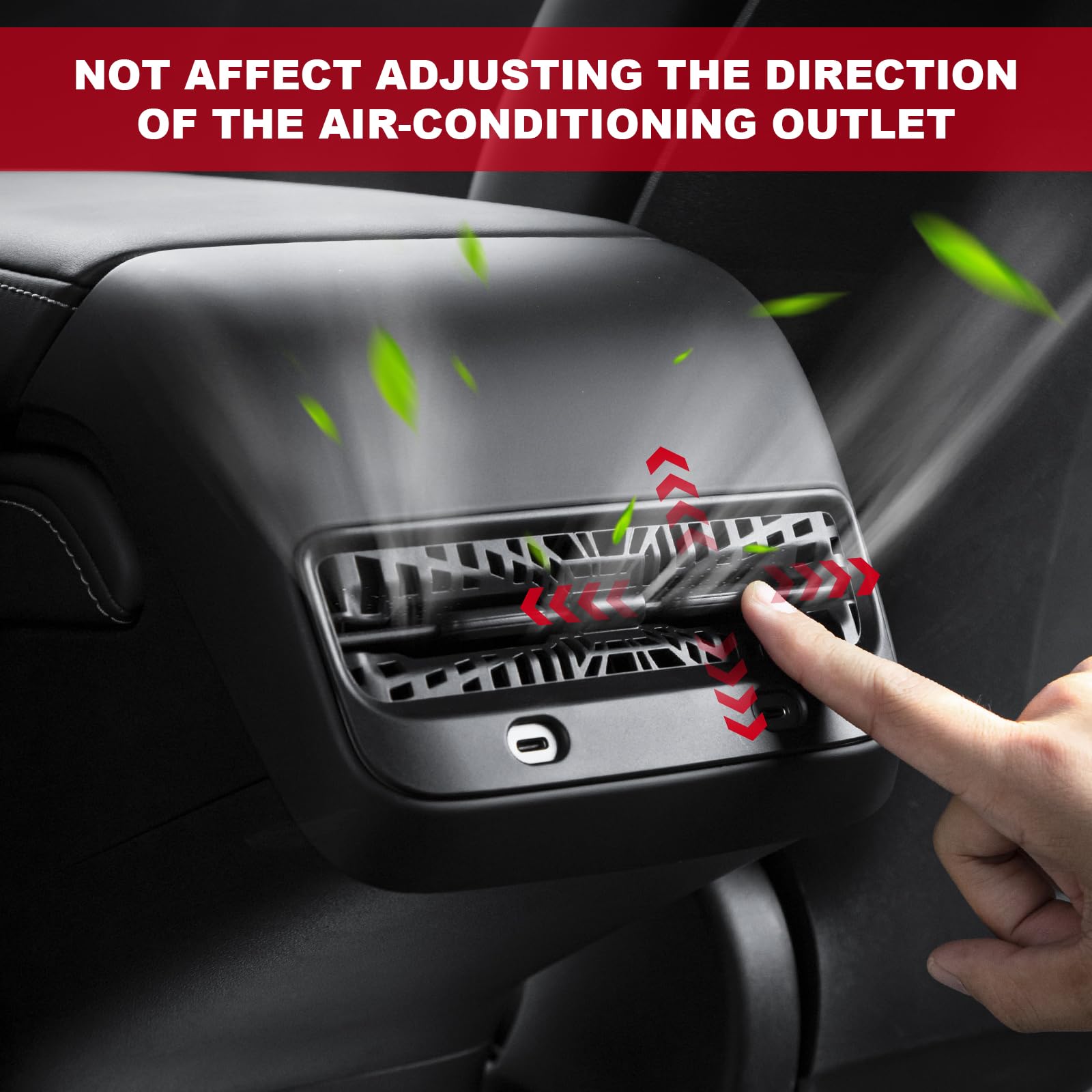 Tesla Model Y/3 Rear Seat Vent Cover Frame and Under Seat Outlet Cover-TESGOD