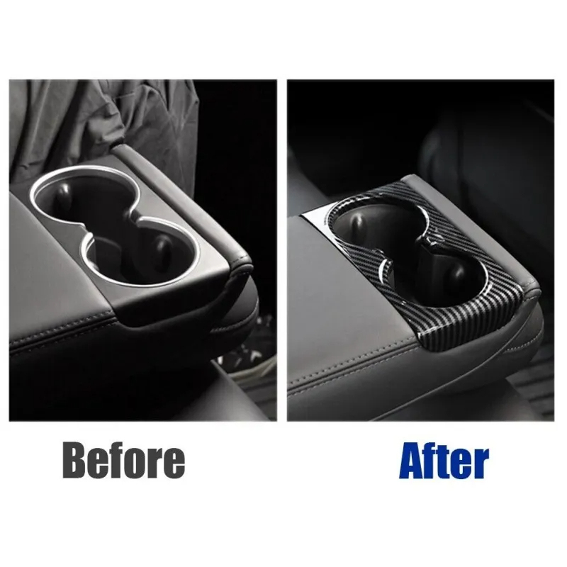 Rear Seat Cup Holder Protection Cover For Tesla Model 3 Highland（2024+）-TESGOD