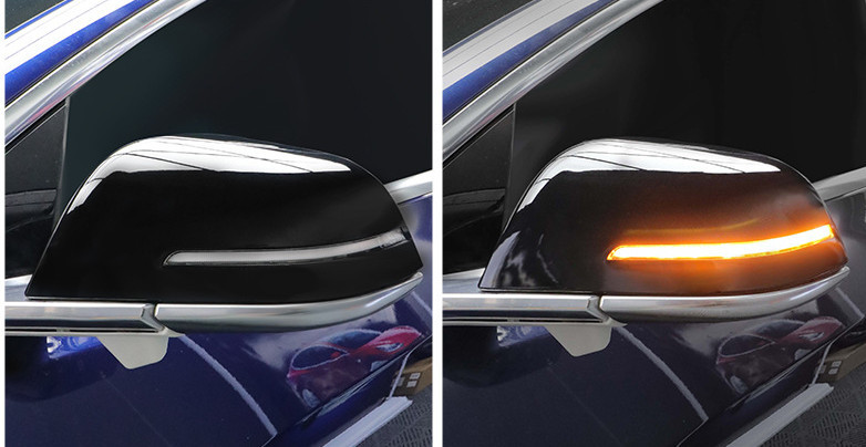 Replacement Side Mirrors with Turn Signals for Tesla Model 3/Y (2017-2024)-TESGOD