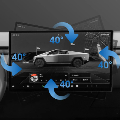 Rotatable Center Console Screen Mount for Tesla Cybertruck