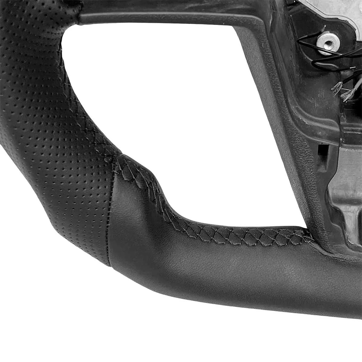 Round Steering Wheel Replacement for Tesla Model S/X 2021+-TESGOD