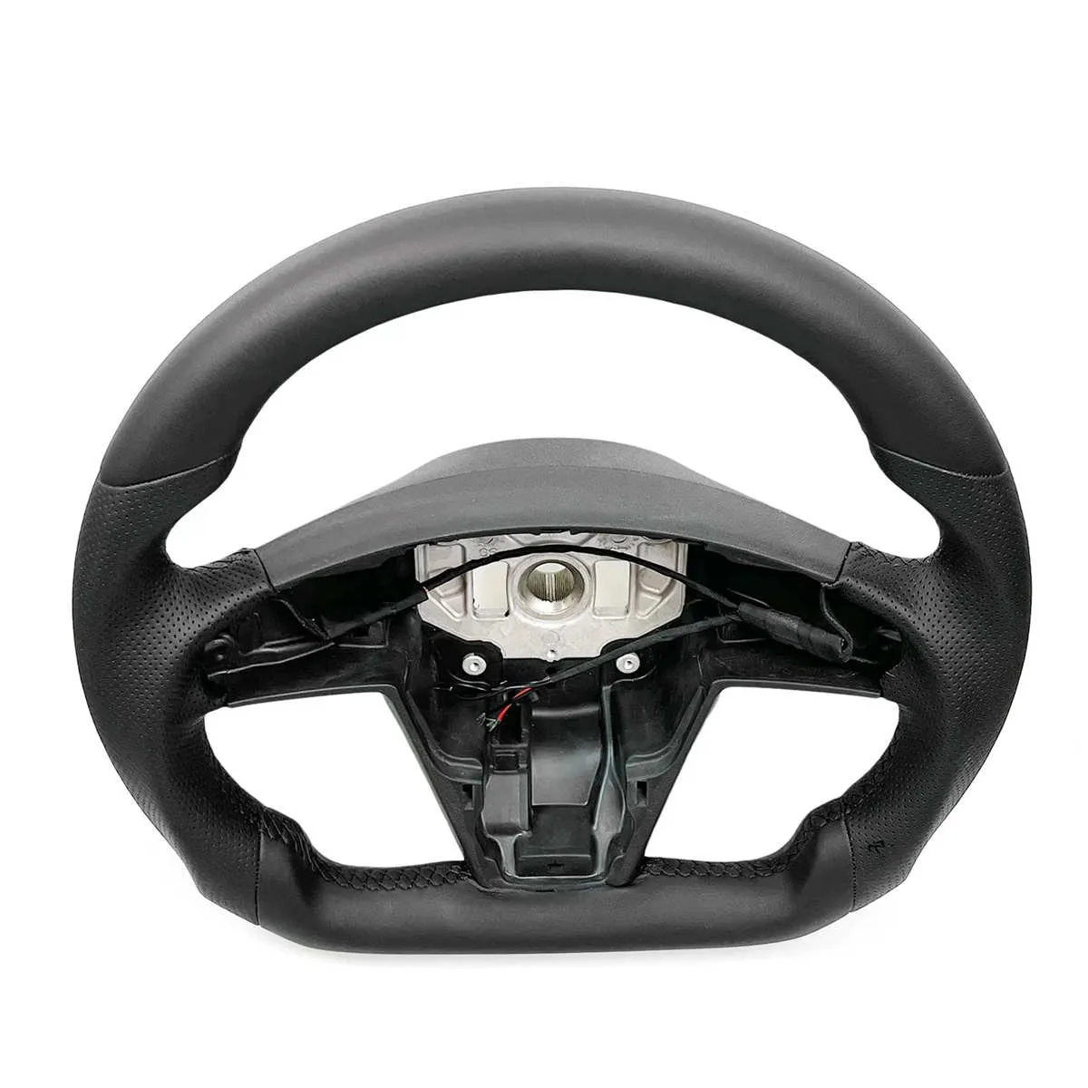 Round Steering Wheel Replacement for Tesla Model S/X 2021+-TESGOD