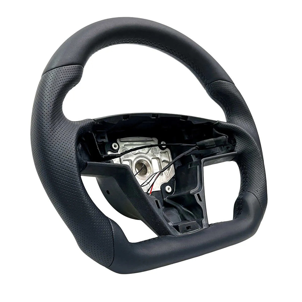 Round Steering Wheel Replacement for Tesla Model S/X 2021+-TESGOD