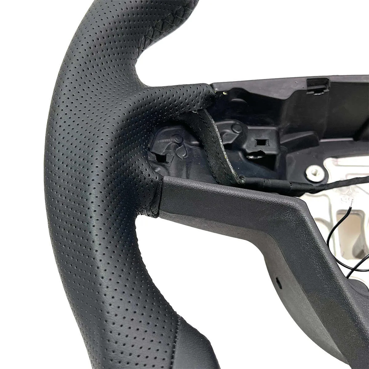 Round Steering Wheel Replacement for Tesla Model S/X 2021+-TESGOD