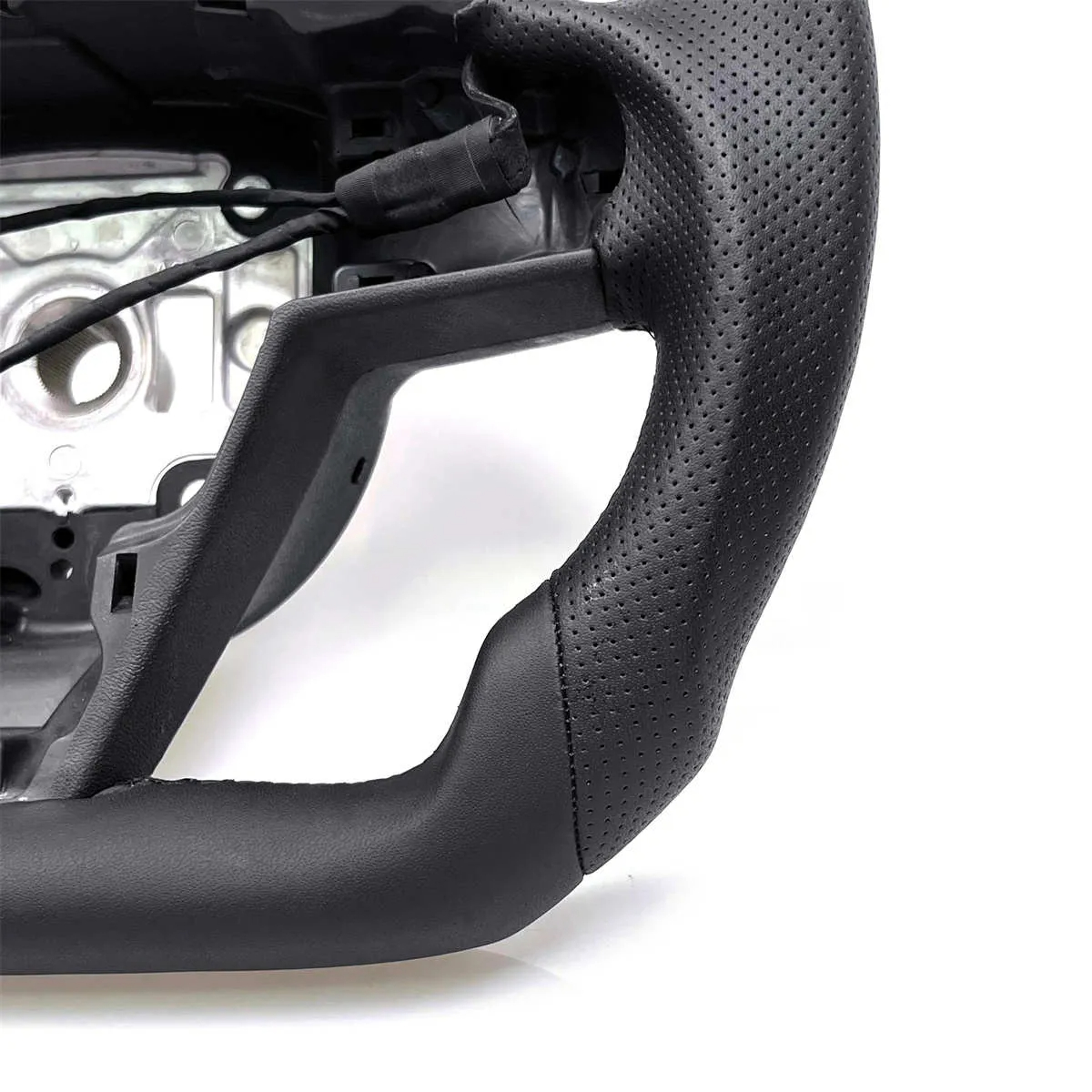 Round Steering Wheel Replacement for Tesla Model S/X 2021+-TESGOD