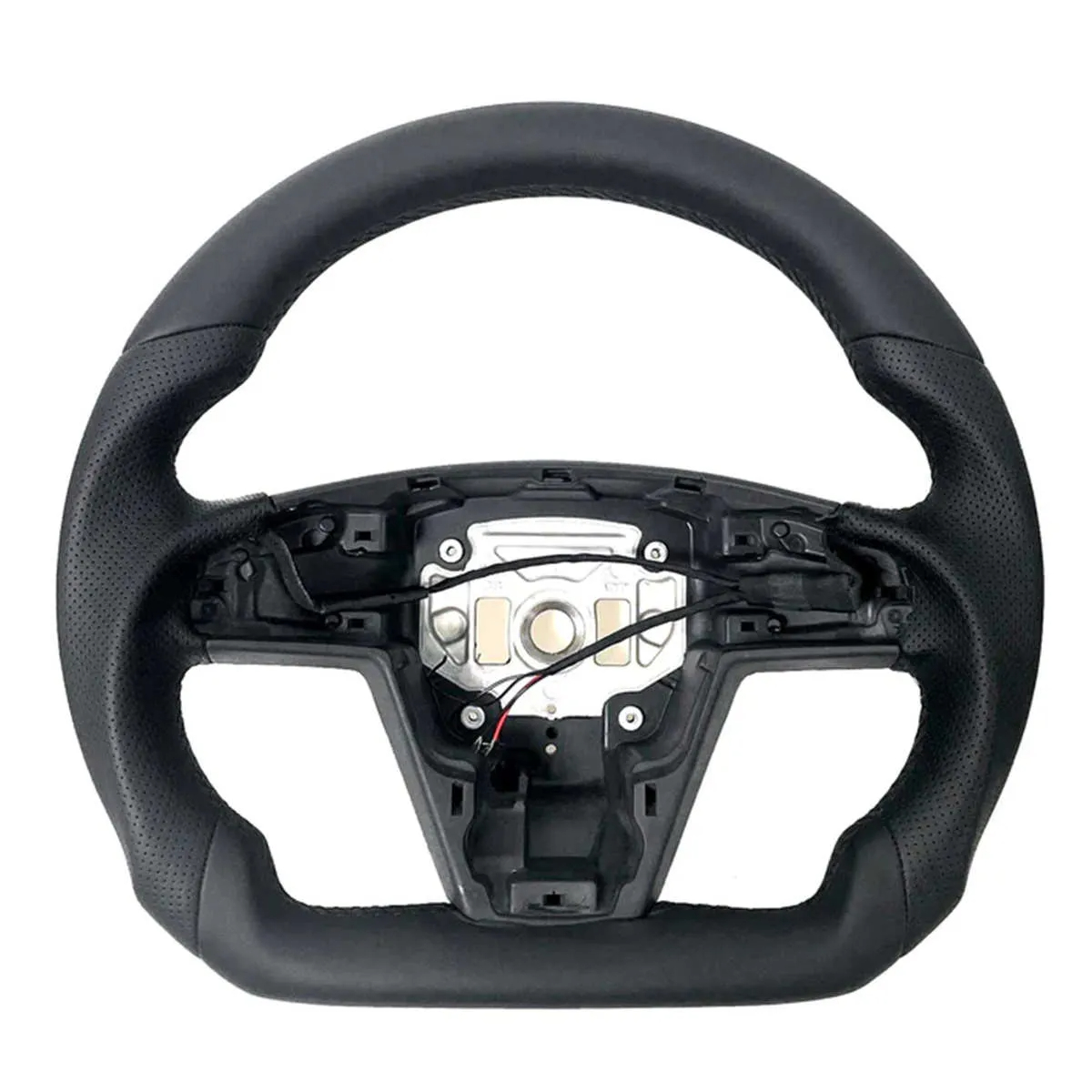 Round Steering Wheel Replacement for Tesla Model S/X 2021+-TESGOD