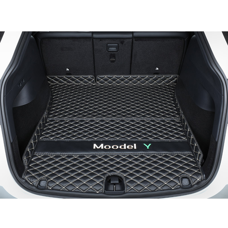 Tesla Model Y Trunk Mats – Waterproof, Soundproof, Stain-Resistant-TESGOD