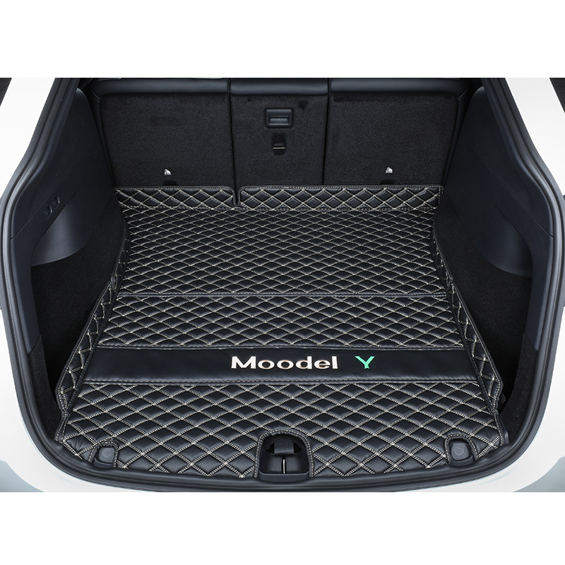 Tesla Model Y Trunk Mats – Waterproof, Soundproof, Stain-Resistant-TESGOD