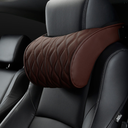 Embroidered Tesla Leather Headrest-TESGOD