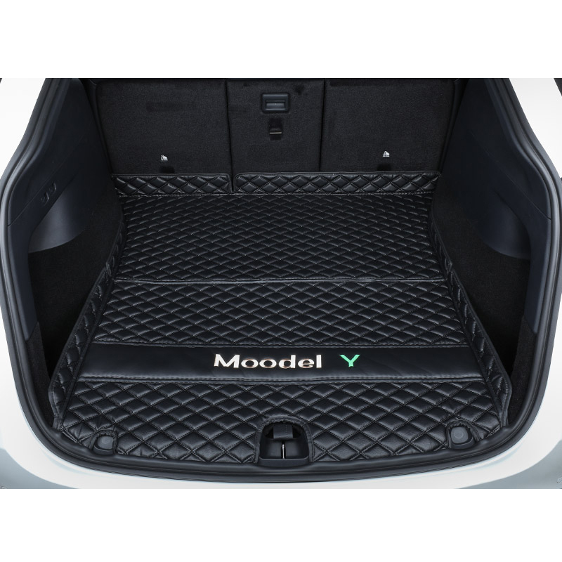 Tesla Model Y Trunk Mats – Waterproof, Soundproof, Stain-Resistant-TESGOD
