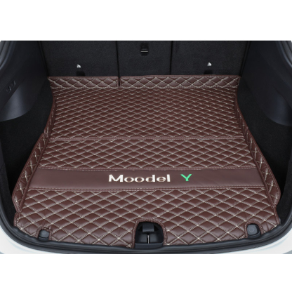 Tesla Model Y Trunk Mats – Waterproof, Soundproof, Stain-Resistant-TESGOD