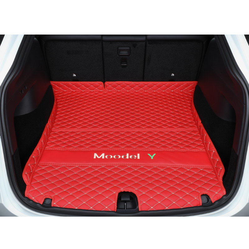 Tesla Model Y Trunk Mats – Waterproof, Soundproof, Stain-Resistant-TESGOD
