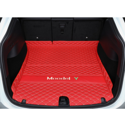 Tesla Model Y Trunk Mats – Waterproof, Soundproof, Stain-Resistant-TESGOD