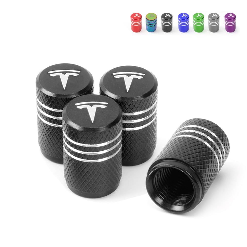 Tesla Valve Stem Caps (4 pcs)-TESGOD