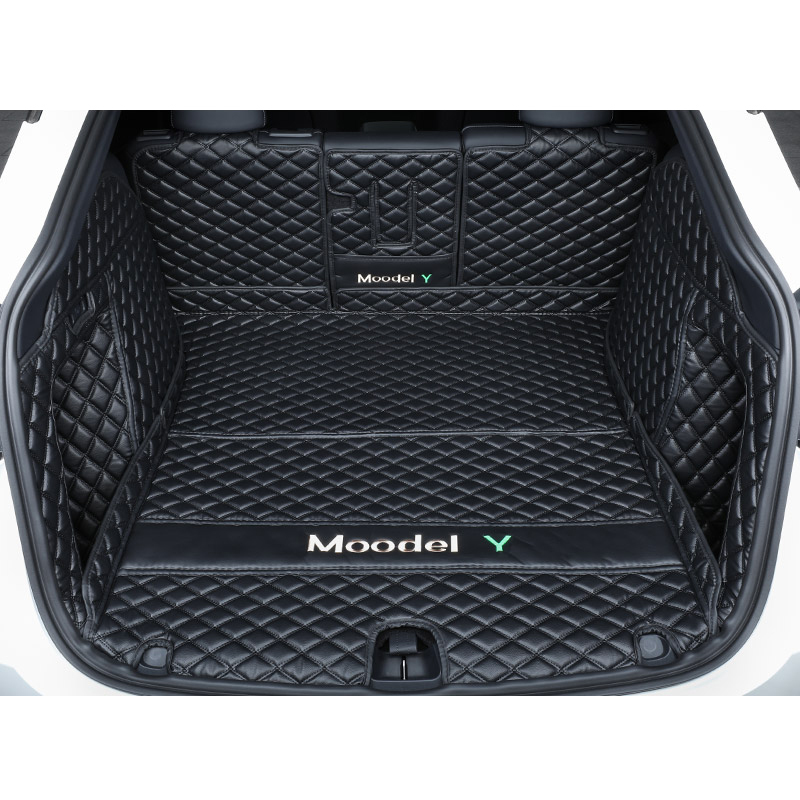 Tesla Model Y Trunk Mats – Waterproof, Soundproof, Stain-Resistant-TESGOD